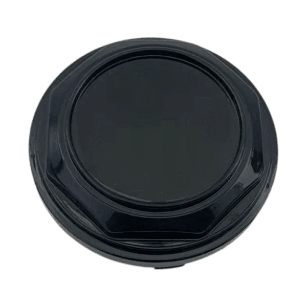 4pcs Set 76mm Hex Shape Blank Snap On Black Wheel Center Caps – C-A91-1 - Image 3