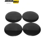 82mm Wheel Center Rim Cap Stickers Automotive Decal Sticker Styling Stickers Decals 4pcs - 20270031BK