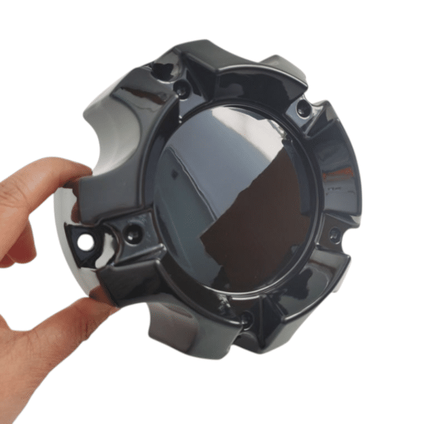 4pcs Set 136mm Snap On 5×135.1 / 5×139.7 Black Wheel Center Caps – C-030-5 - Image 2