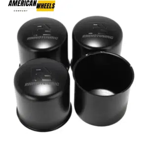 4.25in Stainless Push Thru Wheel Center Rim Caps for 4.25in Trailer Bore 4.33in Height - 20274365
