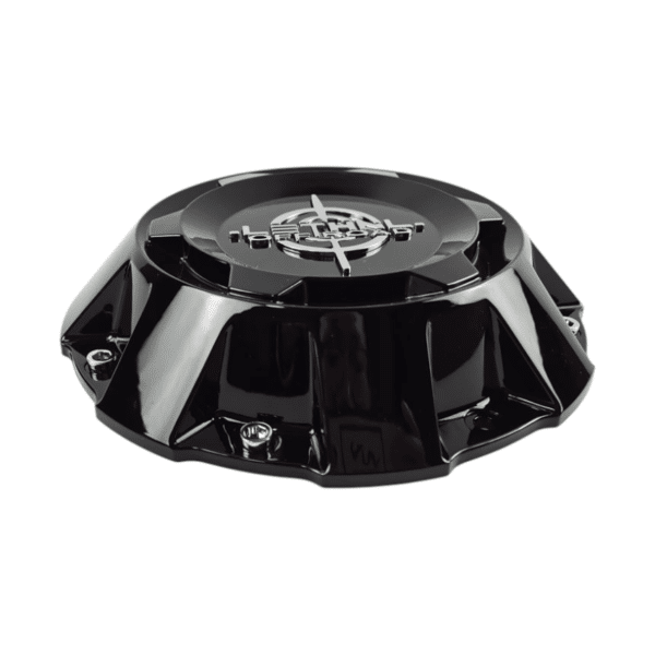 4pcs Set 182mm Snap On Lethal Offroad Black Wheel Center Caps with Chrome Logo – C-A18 - Image 4