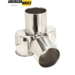 4.9in 2 Open 2 Closed Stainless Push Through Center Hub Caps for 4.9in Trailer Truck Bore - 20274373=[20274359+20274358]x2 - Image 4