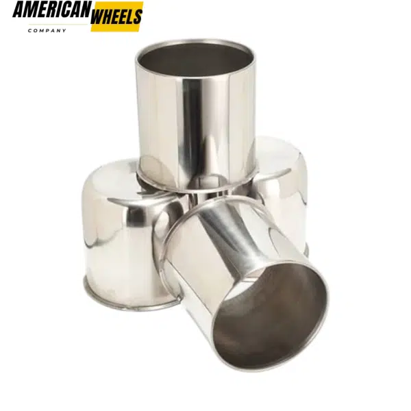 4.9in 2 Open 2 Closed Stainless Push Through Center Hub Caps for 4.9in Trailer Truck Bore - 20274373=[20274359+20274358]x2 - Image 4