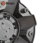 4pcs Set 195.7mm Snap On Black + Chrome Alloy Wheel Center Caps 6 Lug – C-054 - Image 6