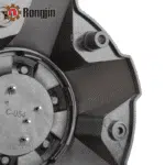 4pcs Set 195.7mm Snap On Black + Chrome Alloy Wheel Center Caps 6 Lug – C-054 - Image 6