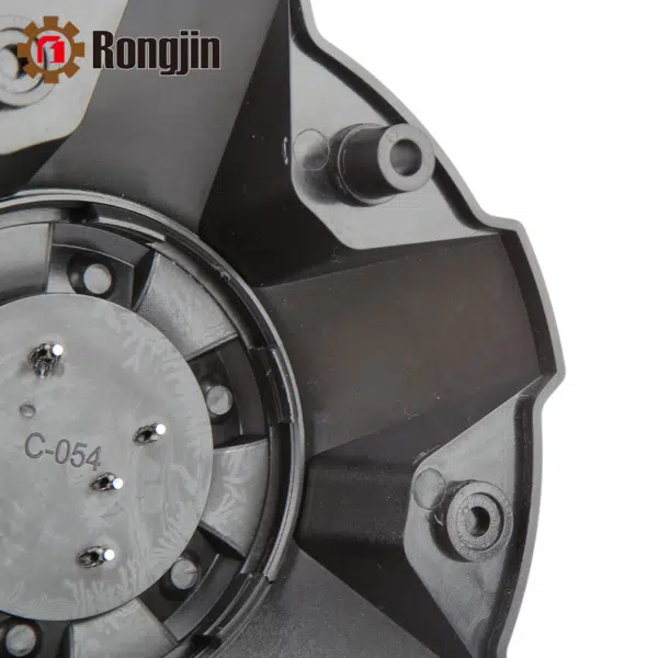 4pcs Set 195.7mm Snap On Black + Chrome Alloy Wheel Center Caps 6 Lug – C-054 - Image 6