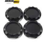 4pcs 83mm Matte Black Center Hub Caps for Chevy Avalanche GMC Sierra Cybertruck - 20214666MB