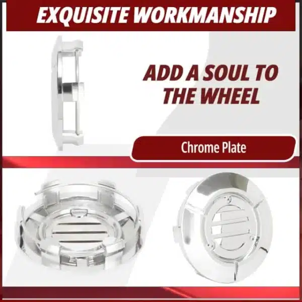 Chevrolet GMC Cadillac Wheel Center Caps for Avalanche Silverado Yukon XL #9595891 83mm 4pcs - 20274175CH - Image 4