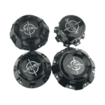 4pcs Set 214mm Snap On Black Offroad Wheel Hub Center Caps 5/6/8 Lug – C-A17 - Image 2