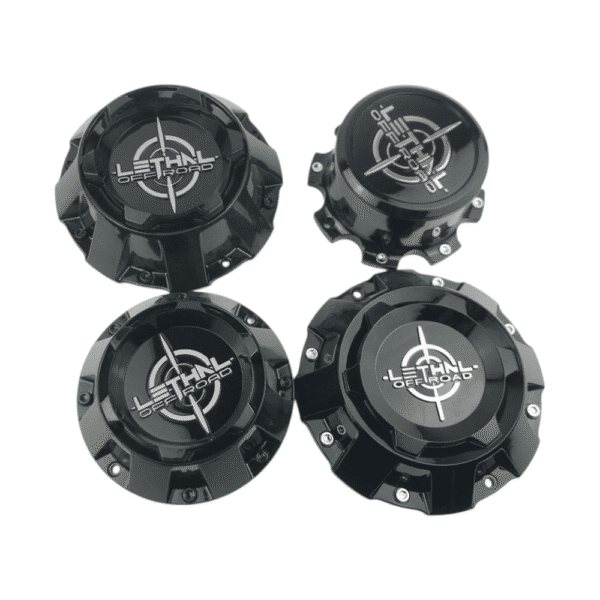 4pcs Set 214mm Snap On Black Offroad Wheel Hub Center Caps 5/6/8 Lug – C-A17 - Image 2