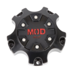 4pcs Set 5x114.3 Snap On Black and Red Offroad Wheel Center Caps – C-665-6/C-074-2 - Image 2