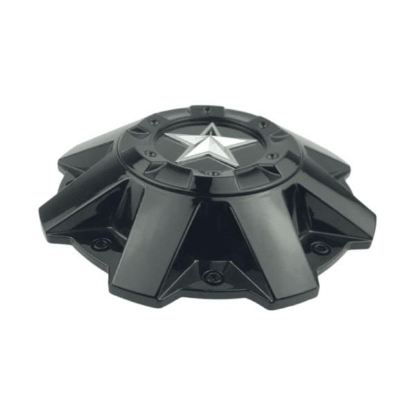 4pcs Set 225mm Snap On Black Offroad Wheel Center Caps 8 Lug Star Logo – C-051-2 - Image 3
