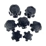 4pcs Set 5×114.3 / 127 / 139.7 / 150 & 6×139.7mm Snap On Black Wheel Center Caps – C-A51 - Image 2