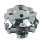 4pcs Set 135mm Snap On Chrome Offroad Wheel Center Caps – C-665-4 - Image 4