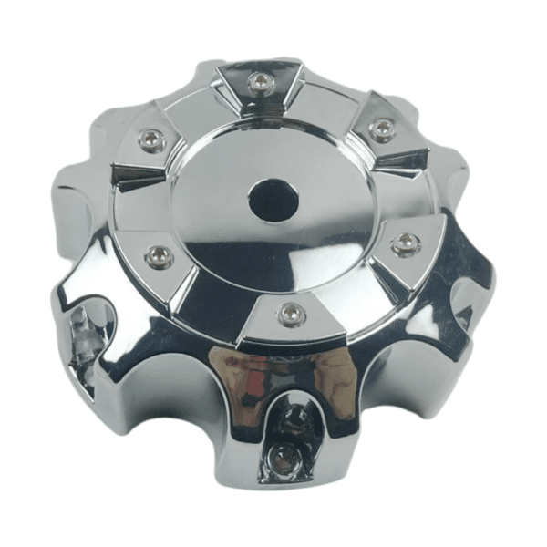 4pcs Set 135mm Snap On Chrome Offroad Wheel Center Caps – C-665-4 - Image 4