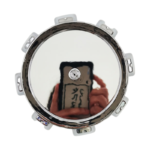 4pcs Set 168.3mm Snap On Black 8 Lug No Logo Wheel Center Cap – C612104 / C1080204 - Image 2