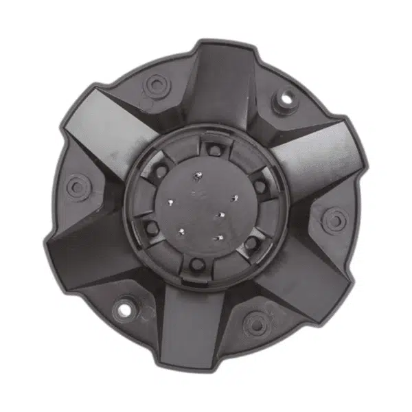 4pcs Set 195.7mm Snap On Black + Chrome Alloy Wheel Center Caps 6 Lug – C-054 - Image 3