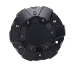 4pcs Set 177.8mm Snap On Matte Black ABS Wheel Center Caps No Logo – C611901 - Image 2