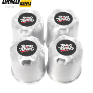 4pcs 3.27in Aluminum Push Through Center Caps for 3.27in Bore 3.66'' Height - 20260017SV=[74301SV+20971]x4