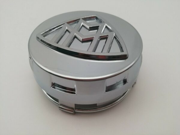 Mercedes Maybach S-Class Silver Wheel Center Caps - 4pc Refurbished Set - Image 4