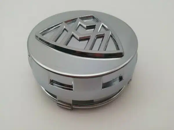 Mercedes Maybach S-Class Silver Wheel Center Caps - 4pc Refurbished Set - Image 4