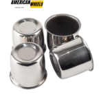 3.31in Stainless Push-Through Aftermarket Center Caps for 3.31in Trailer Bore 2.83in Tall - 20274305CH - Image 2