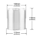 Aluminum Wheel Center Caps for 3.27" / 4.25" / 5.15" Bore - 20274301SVx2 - Image 6