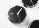4pcs Matte Black Wheel Hub Inserts Mercedes Benz A0004003800 9283 - Image 5