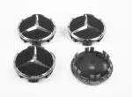4pcs Matte Black Wheel Hub Inserts Mercedes Benz A0004003800 9283