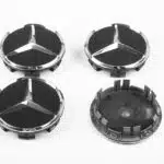 4pcs Matte Black Wheel Hub Inserts Mercedes Benz A0004003800 9283
