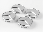 4pcs Matte Silver Wheel Hub Inserts Mercedes Benz A0004003800 9283 - Image 4