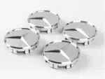 4pcs Matte Silver Wheel Hub Inserts Mercedes Benz A0004003800 9283 - Image 4