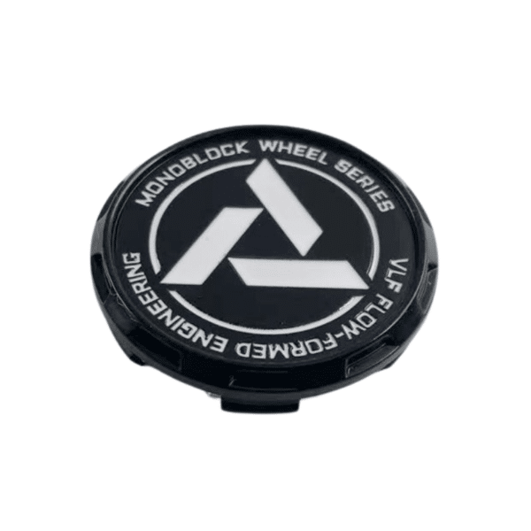4pcs Set 57mm Snap On Customized Monoblock Series Black/White Wheel Center Caps – C-ULFK57 - Image 4