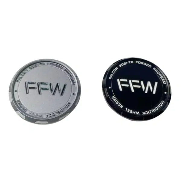 4pcs Set 64mm Customized Snap On Black Wheel Center Caps – C-101-11 - Image 2