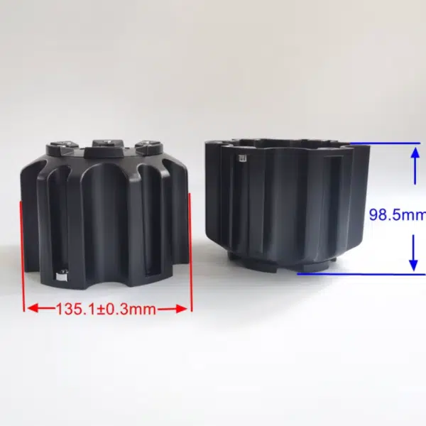 4pcs Set 135.1±0.3mm Snap On Matte Black Off-road Wheel Center Caps – C-665-3 / C-665-4 - Image 10