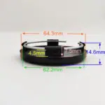 4pcs Set 68mm Snap On Black 4 Pin Wheel Center Caps – C-026 - Image 8