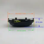 4pcs Set 104mm Snap On No Logo Black Wheel Center Caps – C-A91 - Image 7