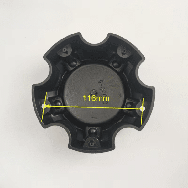 4pcs Set 136mm Snap On 5×135.1 / 5×139.7 Black Wheel Center Caps – C-030-5 - Image 8