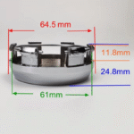 4pcs Set 65mm Snap On Black Wheel Hub Caps 6 Lug – HSRK65-1 / HSRK65-2 - Image 7