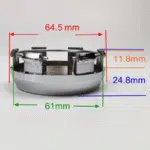 4pcs Set 65mm Snap On Black Wheel Hub Caps 6 Lug – HSRK65-1 / HSRK65-2 - Image 7