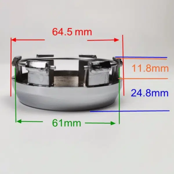 4pcs Set 65mm Snap On Black Wheel Hub Caps 6 Lug – HSRK65-1 / HSRK65-2 - Image 7