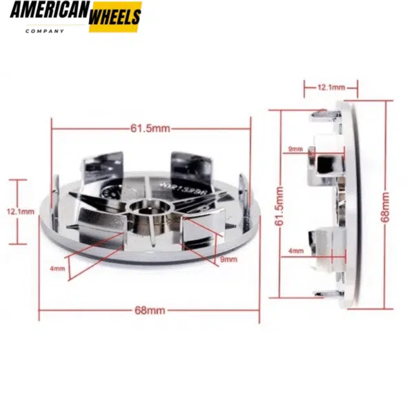 68mm 2 11/16in Universal HubCaps For BBS Wheel Center Caps XXR Enkei Rays Jeep #654F - Image 20