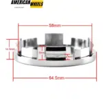 65mm (2.52in) Wheel Center Cap For Chrysler Mustang Toyota Tercel #1LB74TRMAB - 20213760 - Image 15