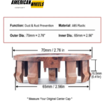 70mm Wheel Hub Center Caps for Nissan Frontier Pathfinder Titan Xterra #40342-EA210 - 20214446 - Image 4