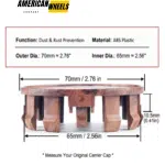 70mm Wheel Hub Center Caps for Nissan Frontier Pathfinder Titan Xterra #40342-EA210 - 20214446 - Image 4