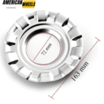 163mm (6.42in) BBS RG II RS II Wheel Center Rim Caps Replacement #09.24.187 4pcs - 20214672BK / SV / CH / CF - Image 22