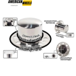 4pcs 5.15in 8 Lug Eagle Alloys Front Rear Dually Stainless Wheel Center Caps #3108-06 x 2 - 20274364CH=[74355CH+74356CH]x2 - Image 2