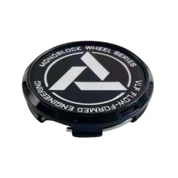 4pcs Set 57mm Snap On Customized Monoblock Series Black/White Wheel Center Caps – C-ULFK57 - Image 2