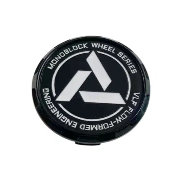4pcs Set 57mm Snap On Customized Monoblock Series Black/White Wheel Center Caps – C-ULFK57 - Image 3