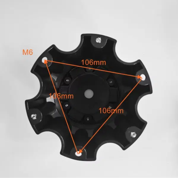 4pcs Set 135.1±0.3mm Snap On Matte Black Off-road Wheel Center Caps – C-665-3 / C-665-4 - Image 9